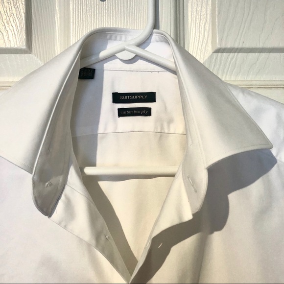 Suit Supply White Oxford Traveller Shirt - Picture 5 of 8